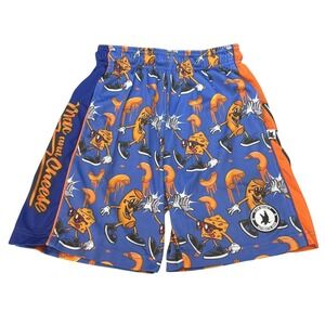 Flow Society Mac 'N Cheese Attack Blue Lacrosse Shorts Youth Size Medium (10-12)